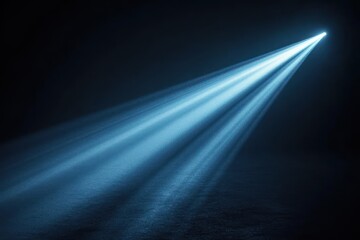 Rocket Launch Light Trail and Comet Vapor Effect in Dark Void