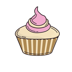 cute icon cake illustration