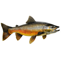 Obraz premium Bull Trout Fish Illustration