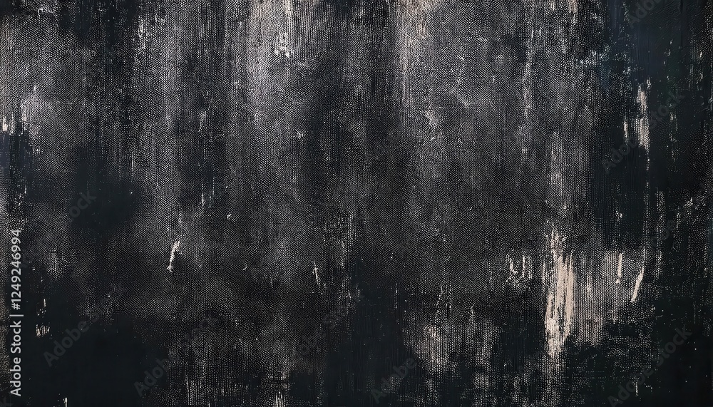 Poster distressed black grunge texture with subtle white scratches and brushstroke patterns for background 