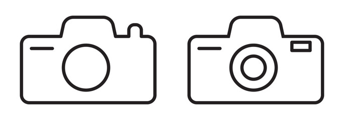 Camera icon set. photo camera icon. camera photography icon.