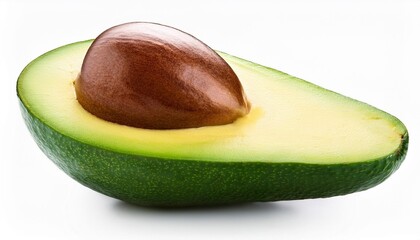 avocado isolated on white background