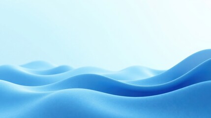 Abstract Light Blue Undulating Surface A Serene and Peaceful Background Image for Design Projects