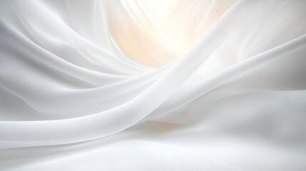 Abstract Flowing Fabric Background Soft Lighting Curves Minimalist Design