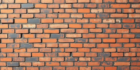 Obraz premium Aged Brick Wall with Distressed Patina