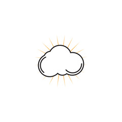 Cloud template vector