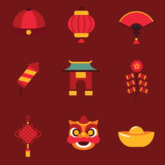 Chinese lunar new year element