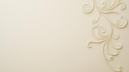 Elegant Cream Paper Swirl Design Background