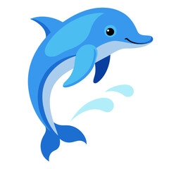 Obraz premium Dolphin icon. Cartoon of dolphin vector icon for web design isolated on white background