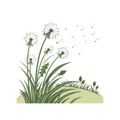 Concept of Spring background vector illustration