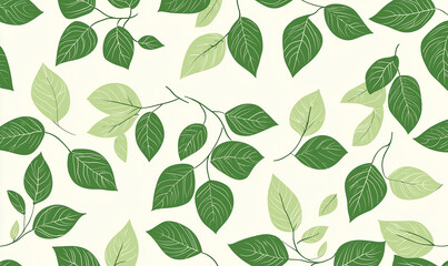 Obraz premium Organic leaf patterns for natural food designs botanical art green palette studio setting aesthetic inspiration