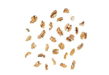 Walnut Pieces Isolated on Transparent Background (PNG)