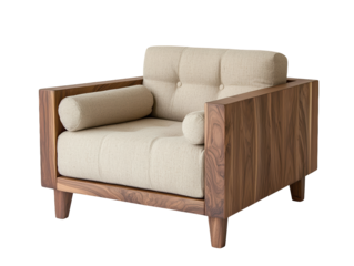 Comfortable chair with plush pillow, ideal for relaxation and home decor