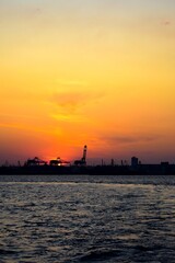 Fototapeta premium sunset on the Black Sea in Odessa