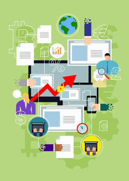 Global business and digital communication
