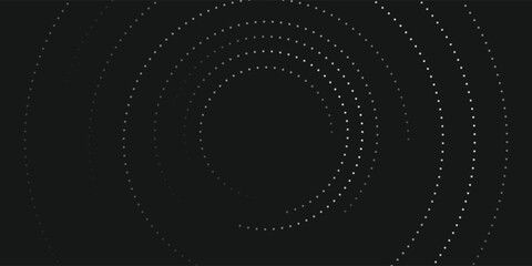 Modern abstract background. Halftone dots in circle form. Round logo. Vector dotted frame. Design element or icon.