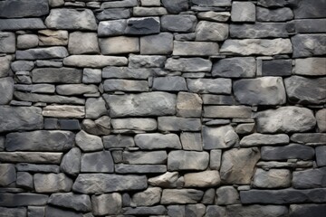 Fototapeta premium Grey Fieldstone Wall Texture for Backgrounds and Textured Effects - Closeup of Masonry, Cement, and Stone Wall (3:2 aspect ratio)