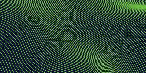 Smooth stylish abstract green wave background vector