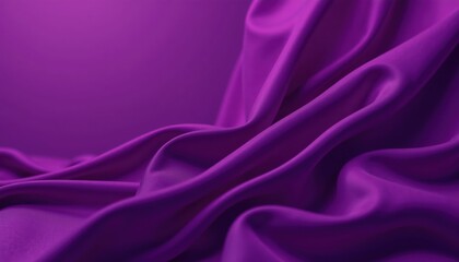 Fototapeta premium Elegant drapery of purple satin fabric, Luxurious Texture