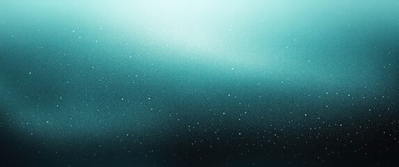 Obraz premium Teal Gradient Background Smooth Ambient Lighting Digital Art Noise Texture Banner Header Poster Wallpaper Design