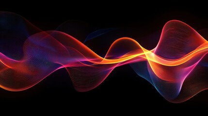 Fototapeta premium Luminous Cybernetic Light Grid with Futuristic Energy Flow