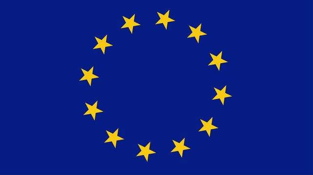 EU flag stars rotating