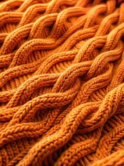 Cozy Knitted Fabric generative ai