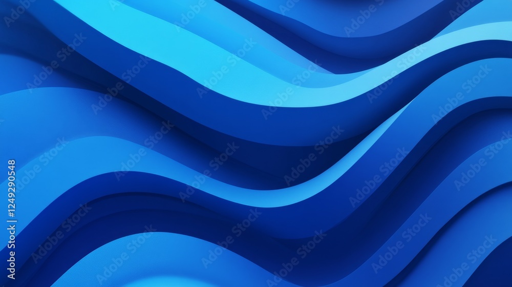 Poster creating a blue gradient background with simple style elements digital workspace graphic design mode