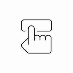 index finger choice icon sign vector