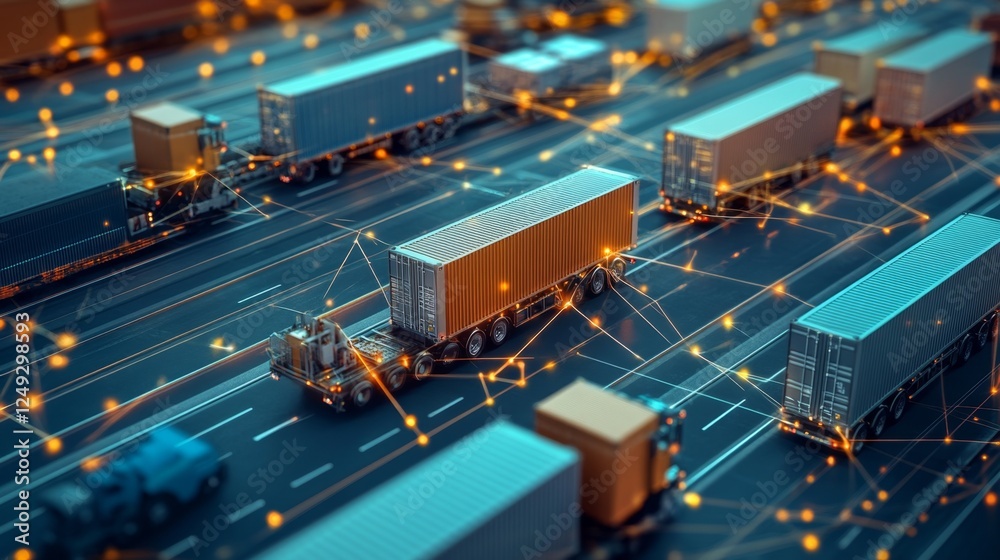 Poster integrating abstract logistics network concepts global operations research paper digital environment