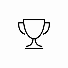 large cup award icon sign vector