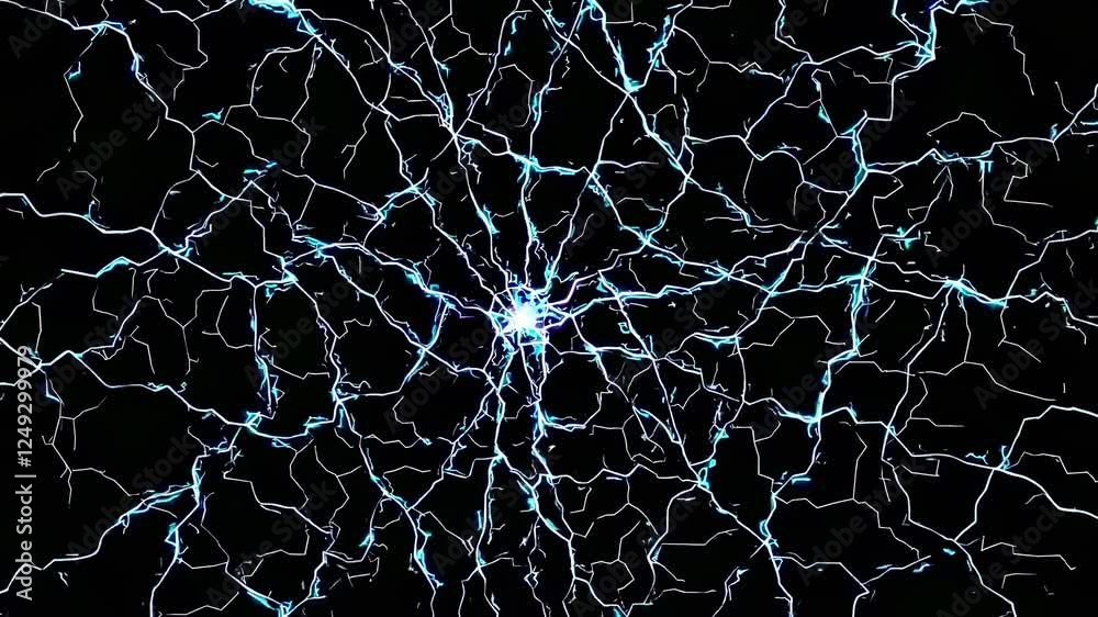 Poster bright electric arcs fill the dark background with dynamic energy patterns while mesmerizing viewers