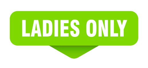 ladies only sticker. ladies only sign on transparent background