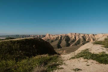Scenic Badlands in Gorafe Desert, Spain.