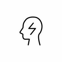 voltage mind icon sign vector