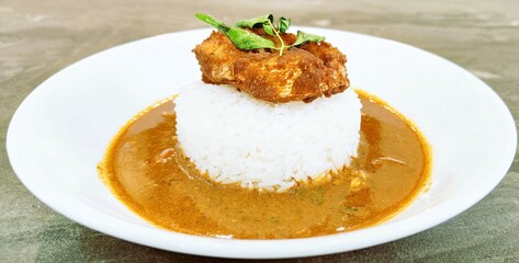 Fish Fry with white rice