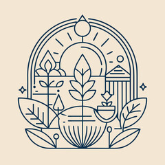 Minimalist Line Art Vector Illustration – Clean, Elegant, and Delicate Thin Line Design 