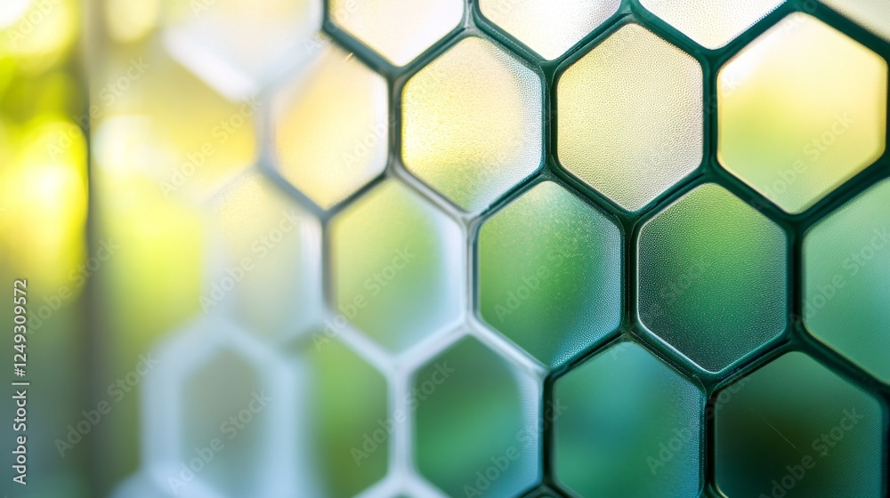 Poster captivating closeup of hexagon bokeh studio photography artistic environment macro viewpoint gradien