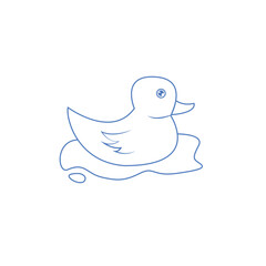 outline cute icon baby shower illustration	
