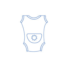 outline cute icon baby shower illustration	

