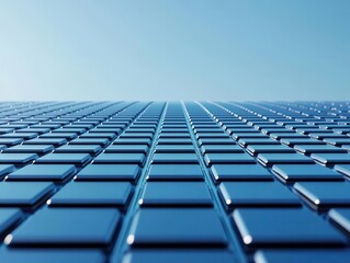 Obraz premium AIdriven solar farms with selfadjusting panels, optimizing energy capture dynamically