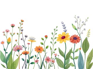 Botanical Symphony: Eco-Conscious Illustration with Verdant Life