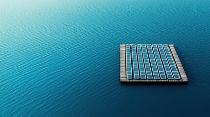 Floating windsolar hybrid energy farms, maximizing renewable power generation efficiency