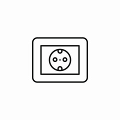 outlet plug icon sign vector