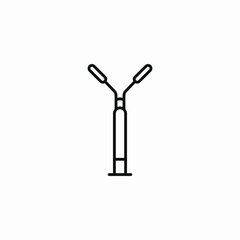 street light icon sign vector