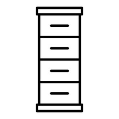 Medium storage cabinet with lots of drawers