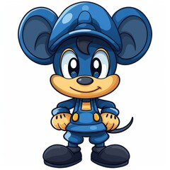 Fototapeta premium Isolated mouse cutout on white background for clear visual presentation and design use