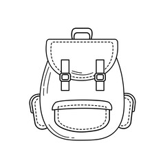 outline icon camping travel Illustration