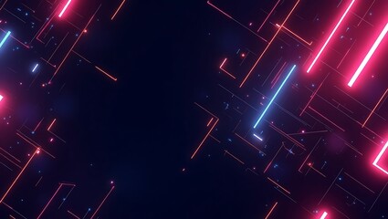 Fototapeta premium Abstract futuristic gaming background. Generative Ai. 