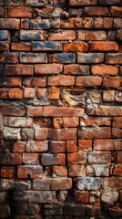 Fototapeta premium Rustic Brick Wall Texture Background. Stone Masonry Pattern for Construction and Architecture Design